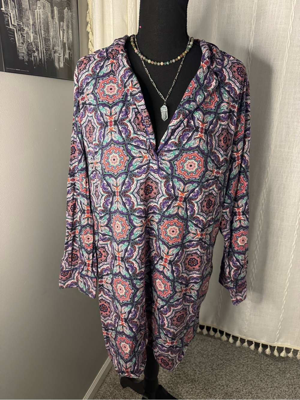 Victoria's Secret Purple Paisley Tunic